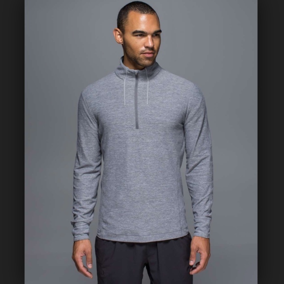 lululemon athletica Other - Lululemon Sweat Session 1/2 Zip Heathered Slate M